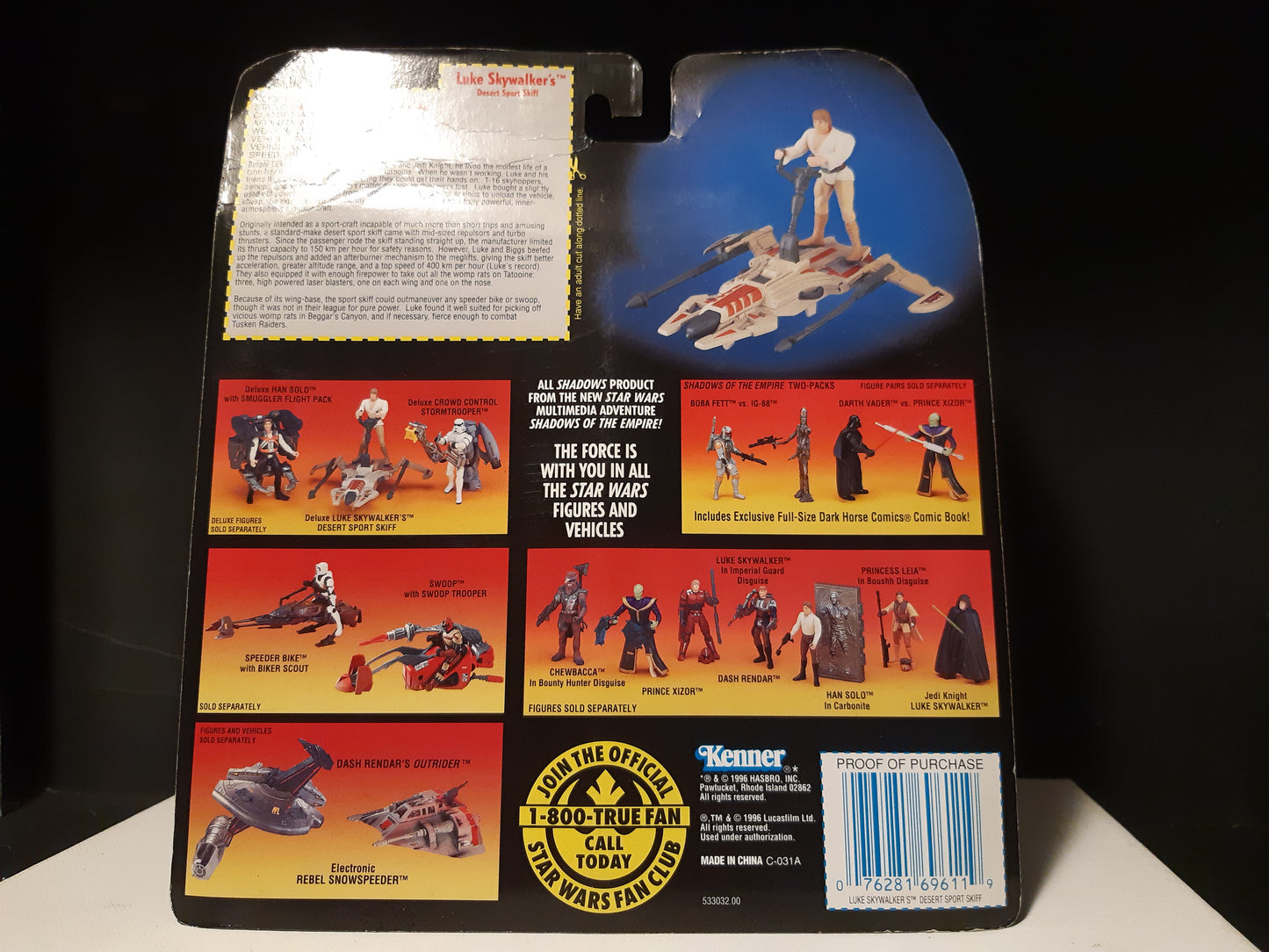 Vintage Star Wars "Luke Skywalker" toy 1996