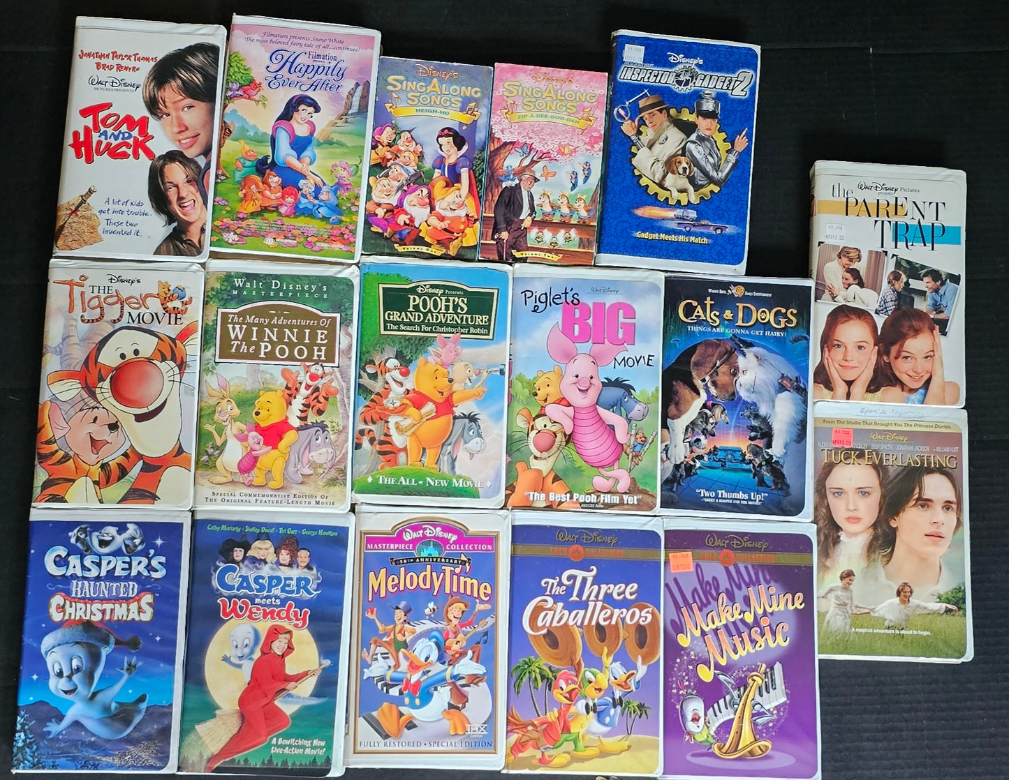 Dinsey Vhs Tapes