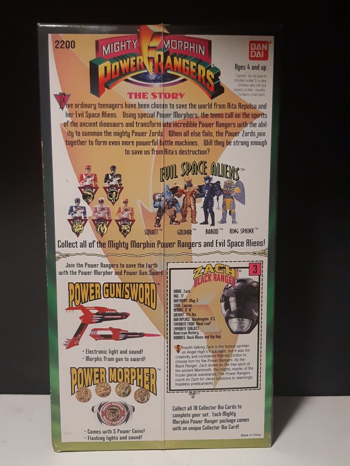 Bandai Mighty Morphin Power Rangers 8'' Action Figure 1993 Lot Complete Set