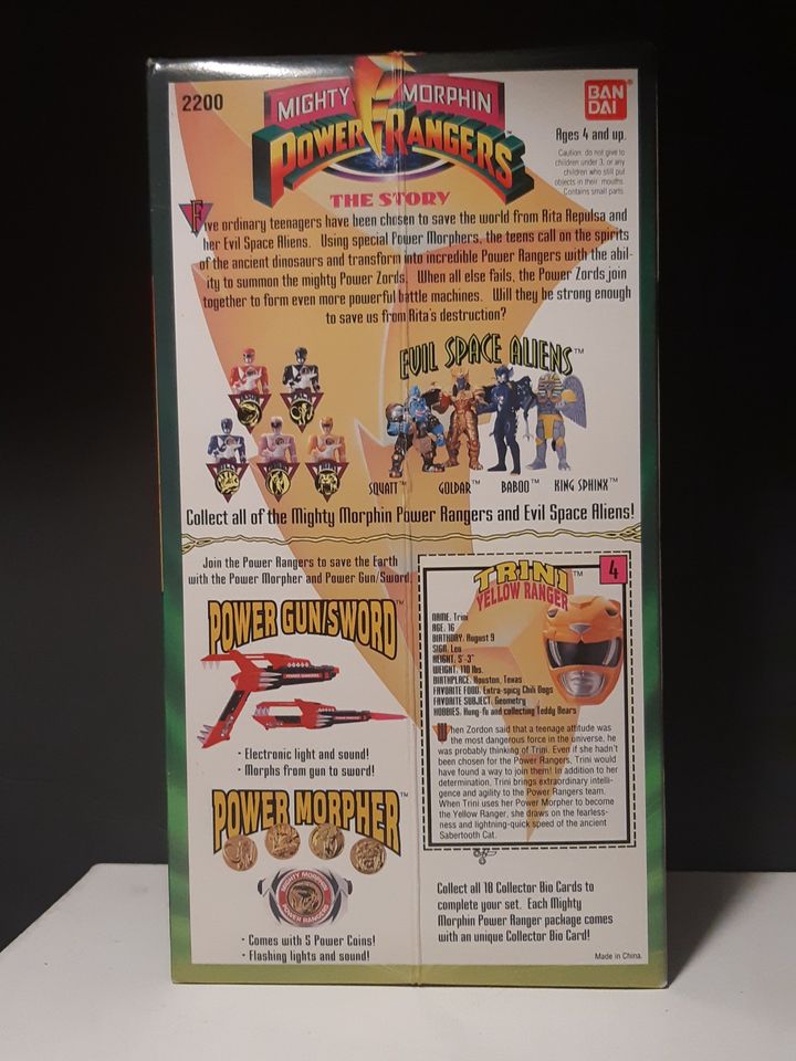 Bandai Mighty Morphin Power Rangers 8'' Action Figure 1993 Lot Complete Set