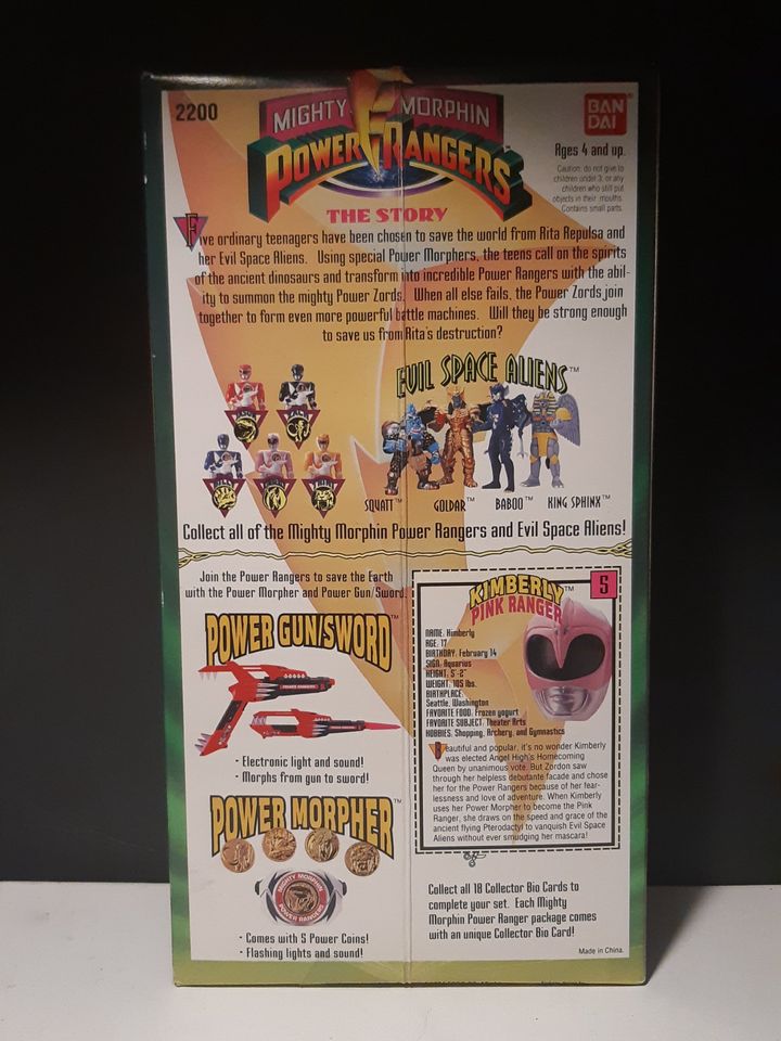 Bandai Mighty Morphin Power Rangers 8'' Action Figure 1993 Lot Complete Set