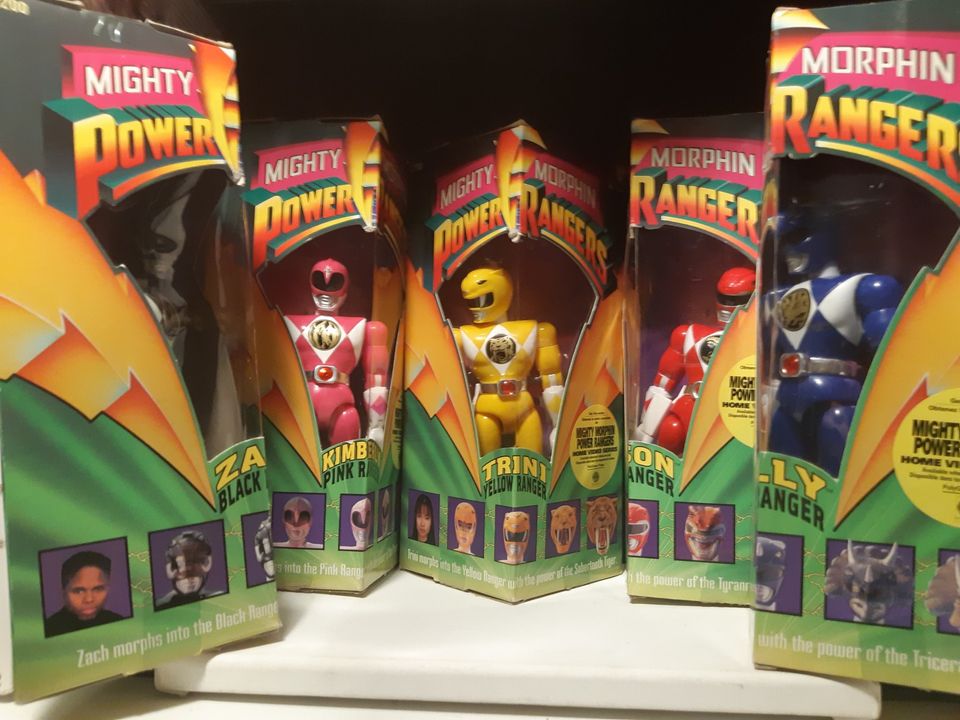 Bandai Mighty Morphin Power Rangers 8'' Action Figure 1993 Lot Complete Set