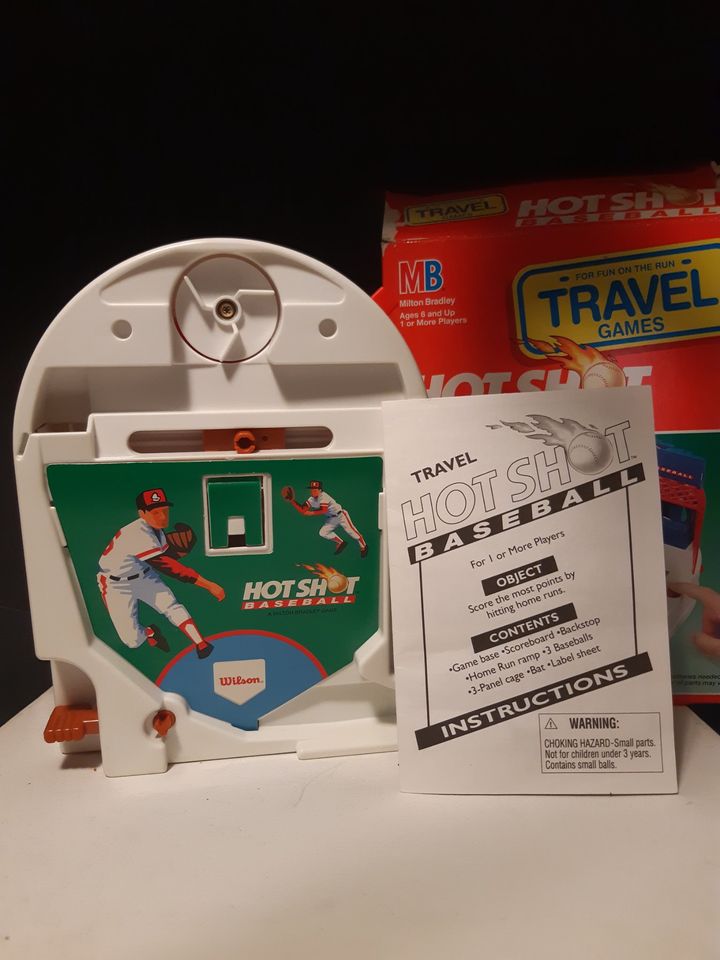 1994 Milton Bradley Hot Shot Baseball Game Complete With Instructions