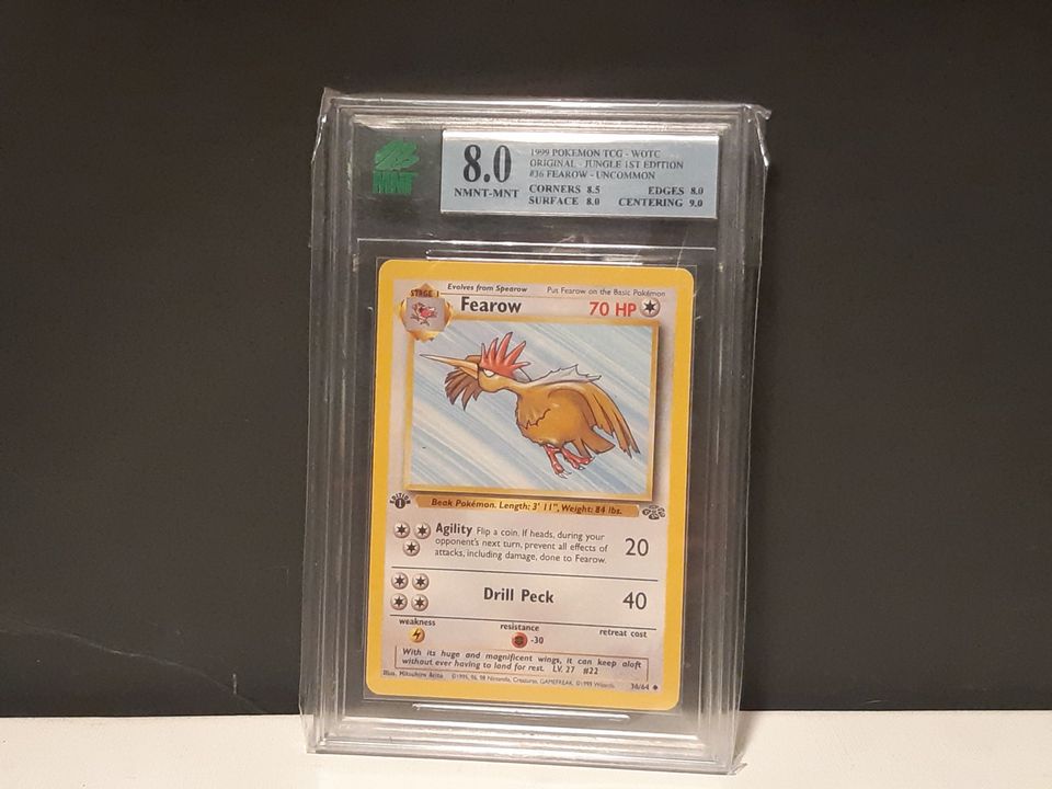 1st Edition Jungle Fearow Graded 8