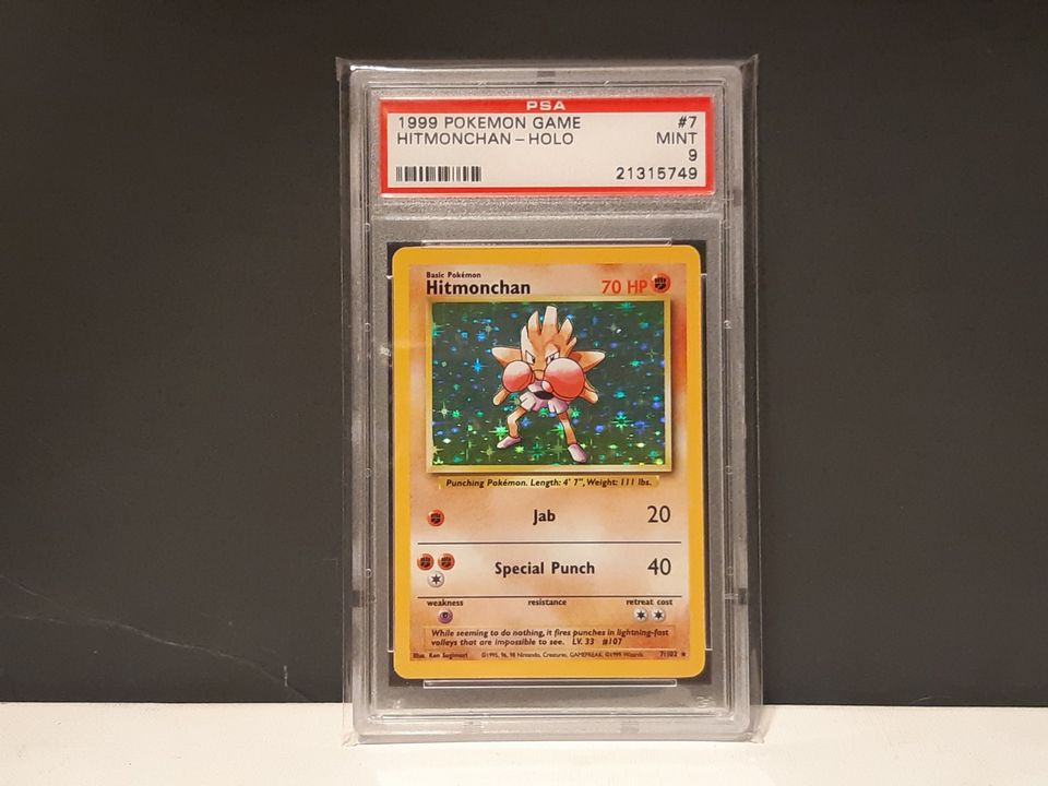 Base Set Hitmonchan PSA 9
