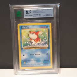 1st Edition jungle Goldeen graded 8.5