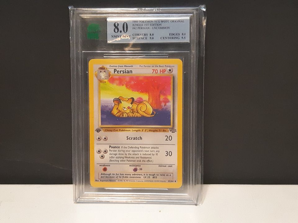 1st Edition Jungle Persian Graded 8