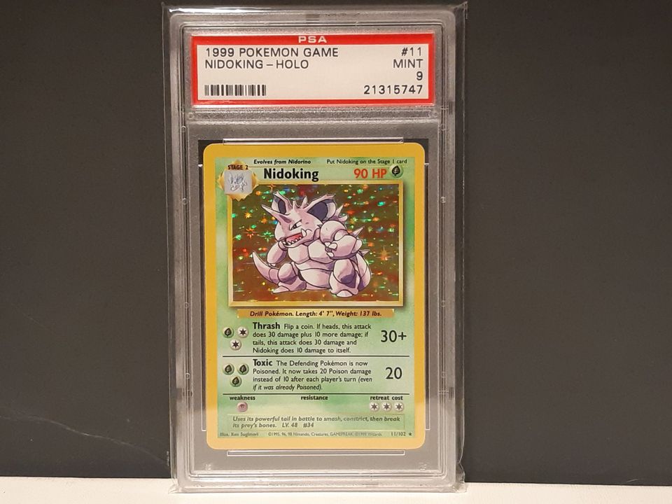 Base Set Nidoking PSA 9