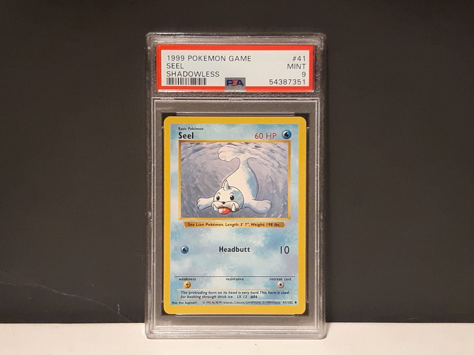 Base Set Shadowless Seel PSA 9