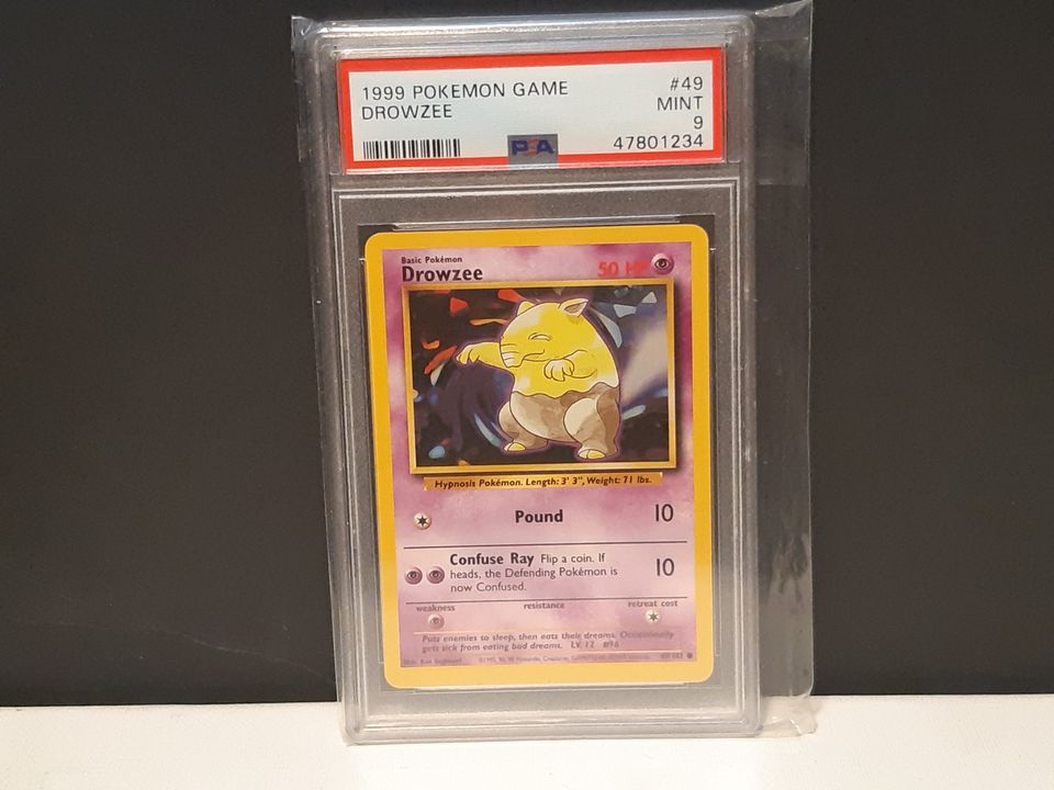 1999 Base set Drowzee PSA 9