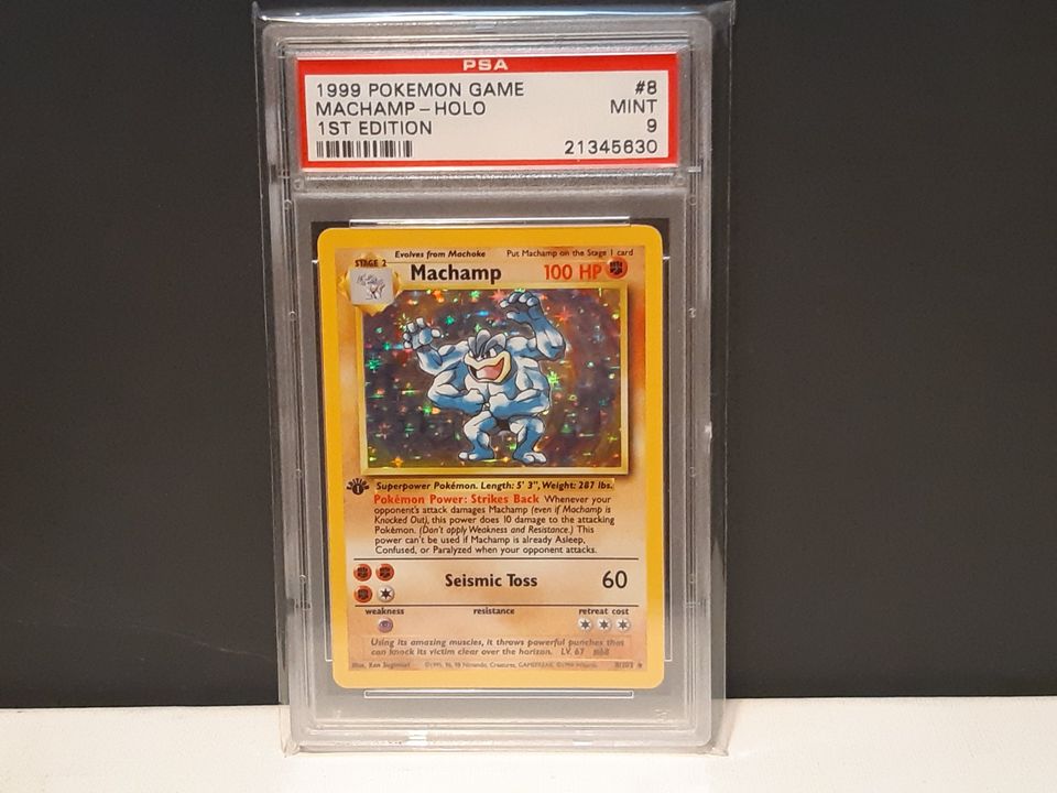 1999 1st Edition Machamp PSA 9!!!!