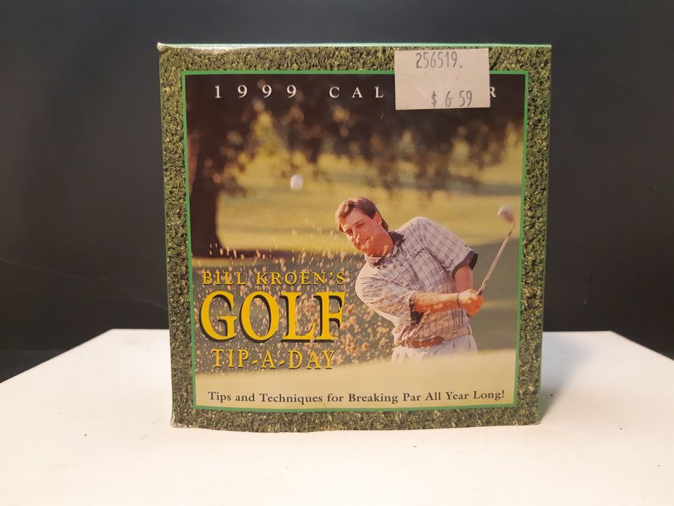 Rare Golf Calendar 1999 Bill Kroens Golf Tip A Day new in box!!