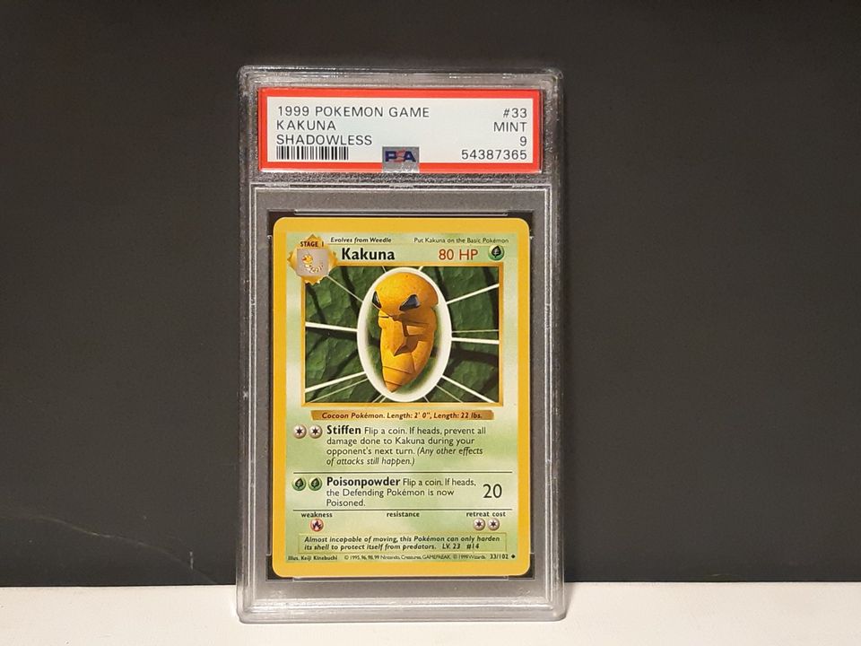 Base Set Shadowless Kakuna PSA 9