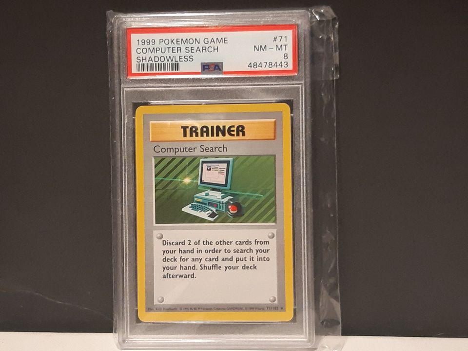 Base Set Shadowless Computer Search PSA 8