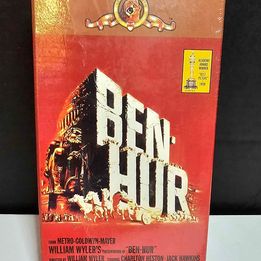 Double tape VHS Ben Hur still Sealed. Small ripped on bottom