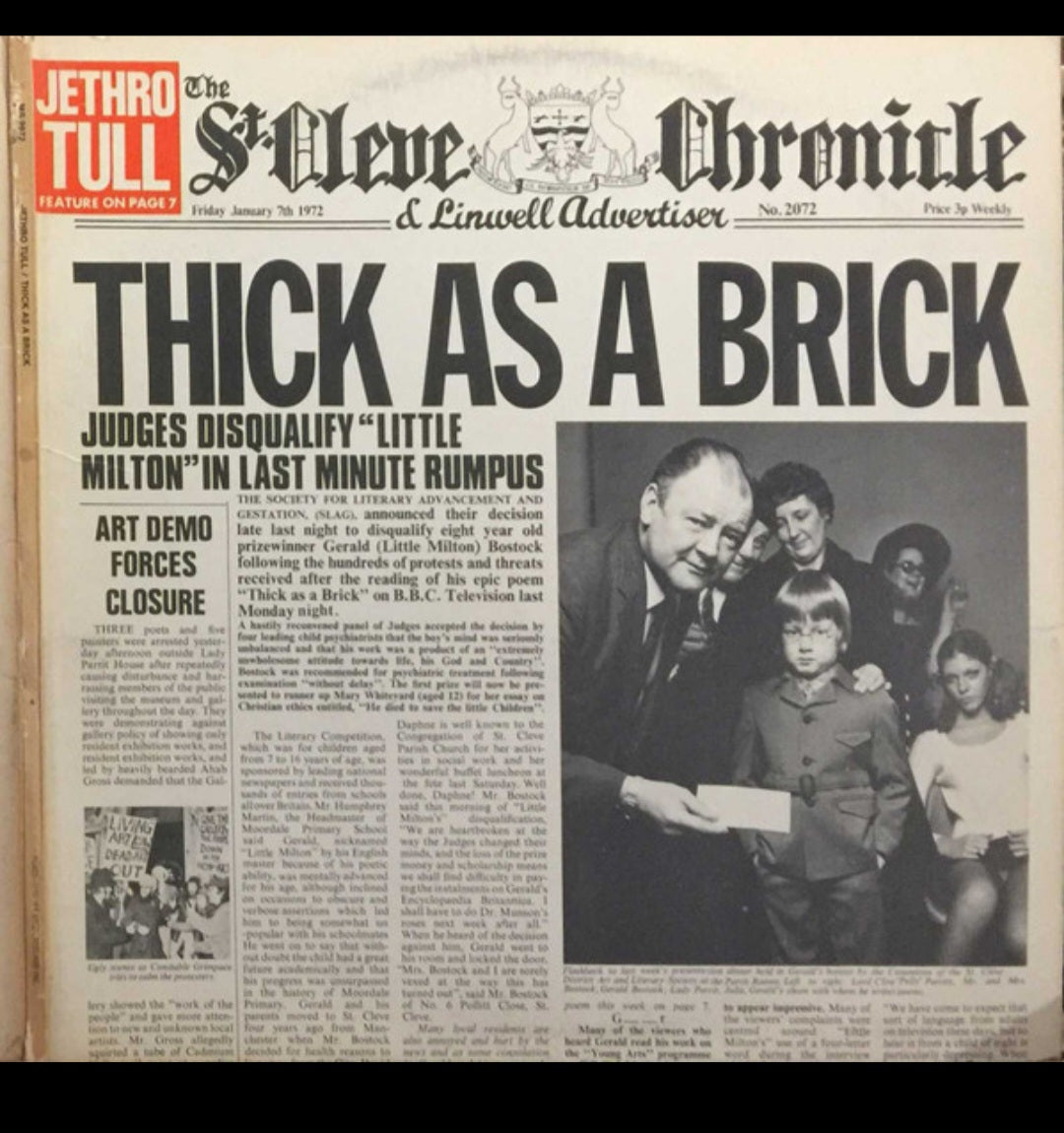 Jethro Tull "Thick as a brick"- 1972