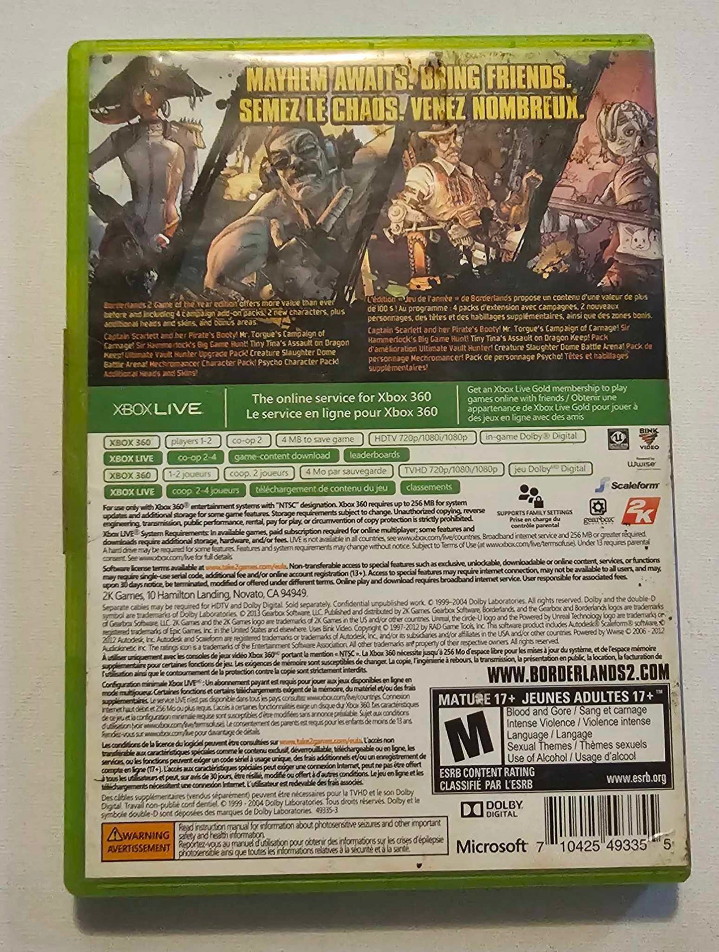 Borderlands 2 Game Of The Year Edition