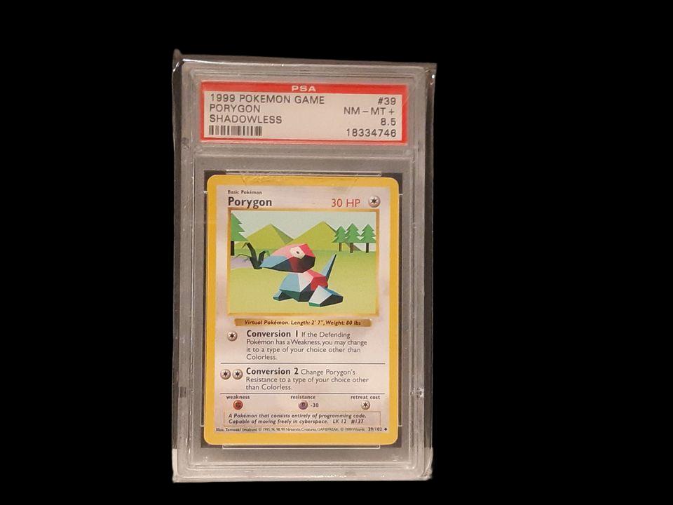 Base Set Shadowless Porygon Rare PSA 8.5