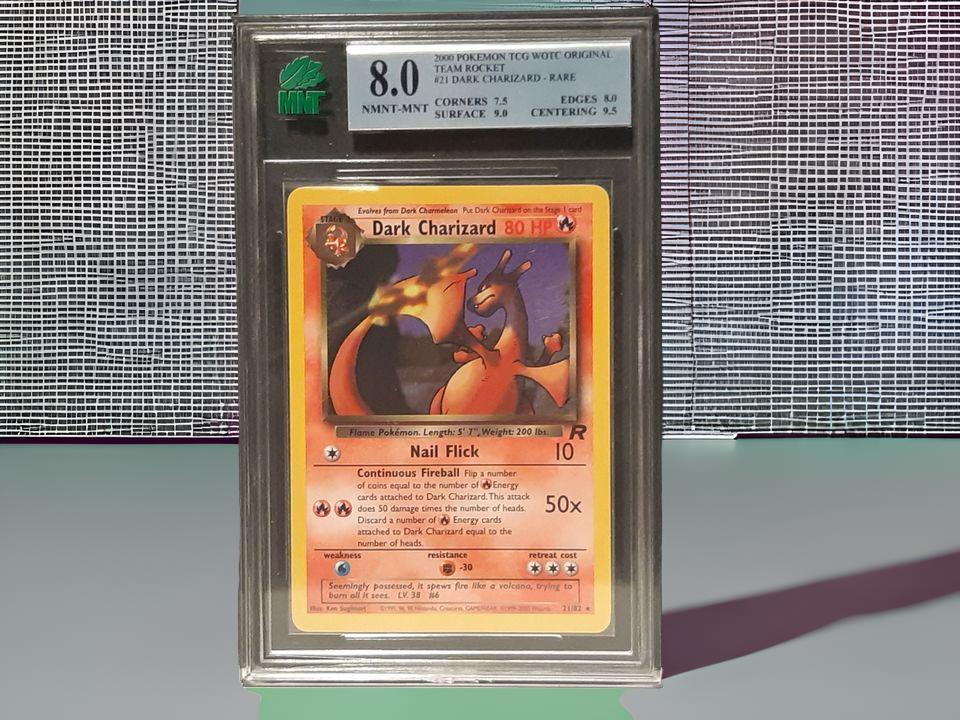 Team Rocket Dark Charizard Graded 8!!!!