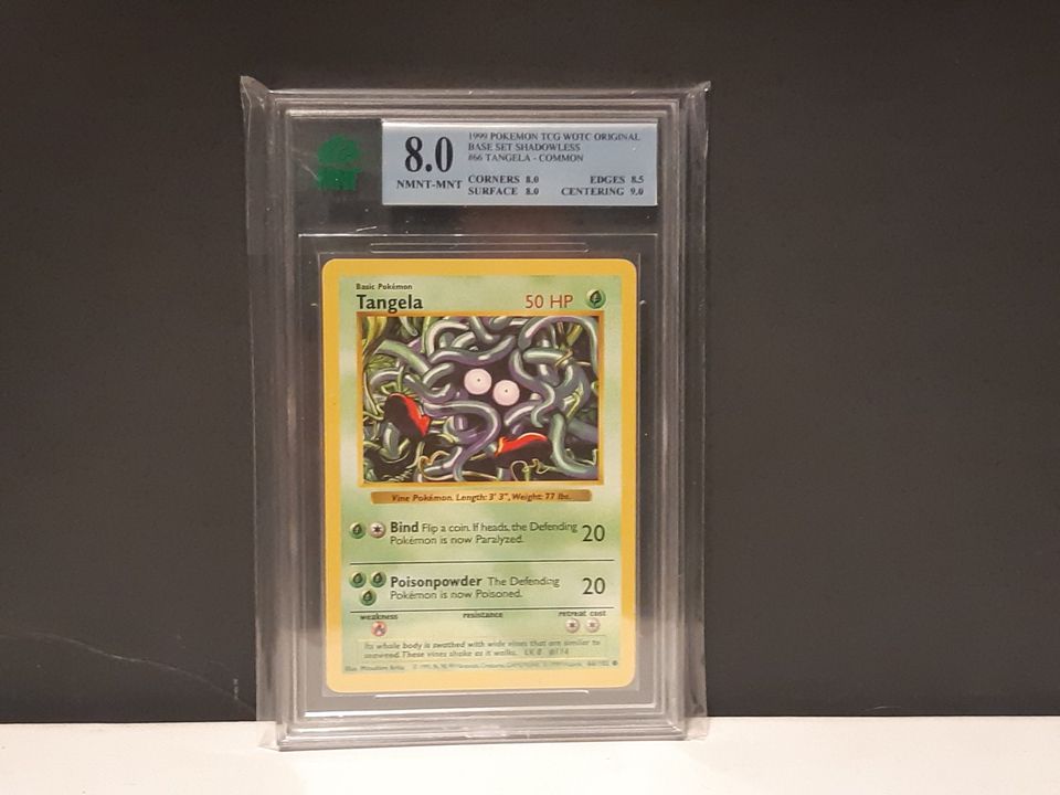 Base Set Shadowless Tangela Graded 8
